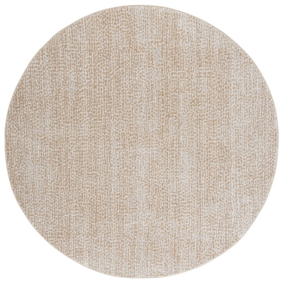 SAFAVIEH Hazel Gligor Abstract Area Rug, Beige/Ivory, 6' x 6' Round