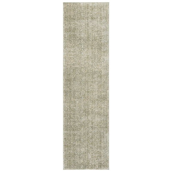 SAFAVIEH Hazel Gligor Abstract Runner Rug, Green/Beige, 2' x 8'