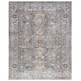 thumbnail image 1 of SAFAVIEH Heirloom Emely Oriental Polyester Area Rug, Blue/Grey, 8' x 10', 1 of 8