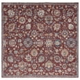 thumbnail image 1 of SAFAVIEH Heirloom Kenelm Floral Polyester Area Rug, Rust/Ivory, 6'7" x 6'7" Square, 1 of 8