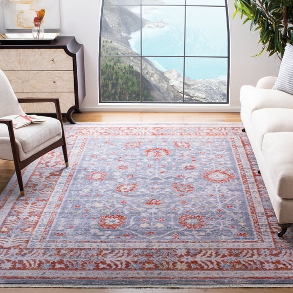 Safavieh Hellenic Marquis Medallion Area Rug, Gray/Rust, 8' x 10'