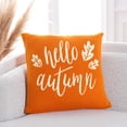 thumbnail image 1 of SAFAVIEH Hello Autumn Pillow Orange, 1 of 6