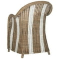 thumbnail image 1 of SAFAVIEH Hemi Striped Wicker Club Chair, Natural/White, 1 of 2