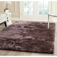 thumbnail image 1 of SAFAVIEH Henley Solid South Beach Polyester Shag Area Rug, Lavender, 4' x 6', 1 of 5