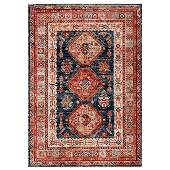 SAFAVIEH Herat Aifric Oriental Area Rug, Rust/Black, 4' x 6'