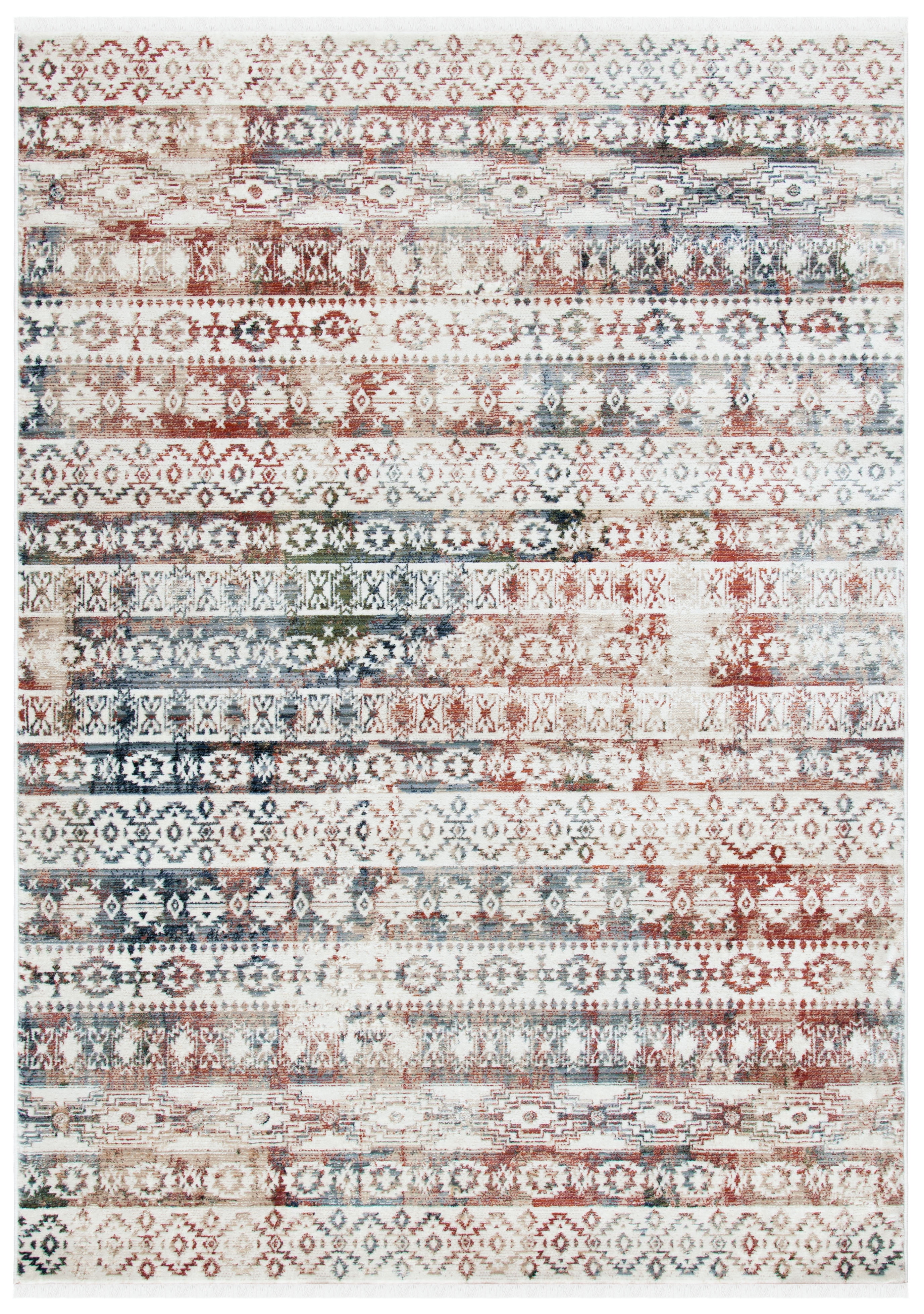 Elegant Ivory Medallion 8' x 10' Hand-Knotted Area Rug