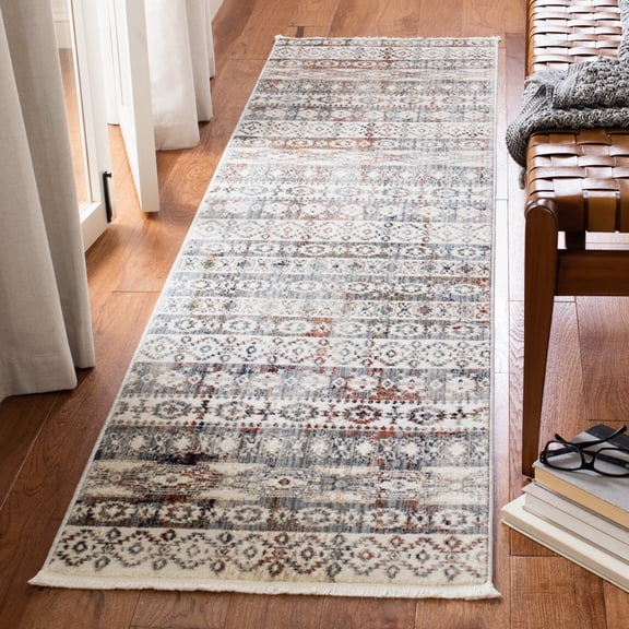 Safavieh Herat Clayton Oriental Runner Rug, Ivory/Rust, 2' x 8'