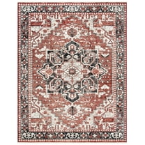 SAFAVIEH Herat Isabel Oriental Area Rug, Rust/Black, 8' x 10'