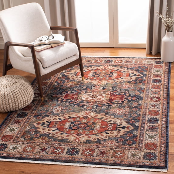 Safavieh Herat Flint Oriental Area Rug, Cream/Rust, 6'7" x 6'7" Square