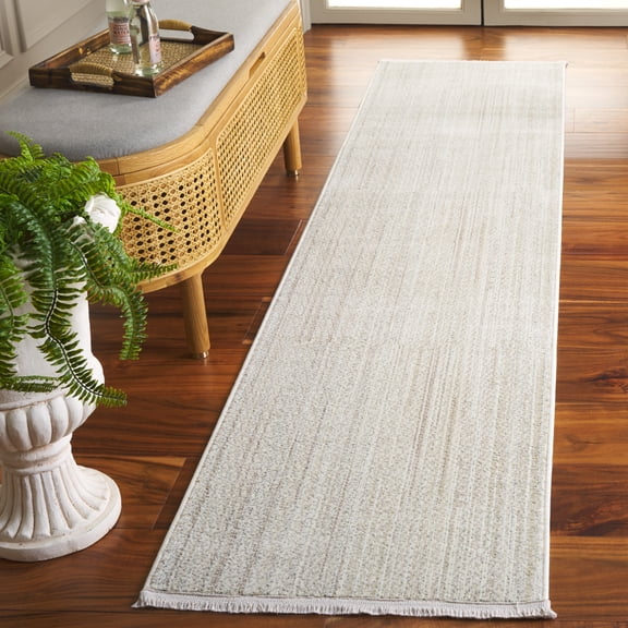 Safavieh Herat Keeley Solid Runner Rug, Ivory/Beige, 2' x 8'