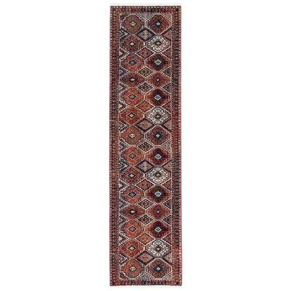 SAFAVIEH Herat Kian Oriental Runner Rug, Rust/Creme, 2' x 8'