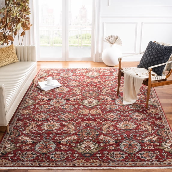 Safavieh Herat Lynette Oriental Area Rug, Rust/Ivory, 4' x 6'