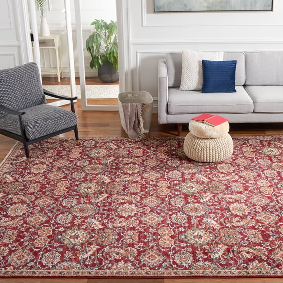 Safavieh Herat Lynette Oriental Area Rug, Rust/Ivory, 9' x 12'