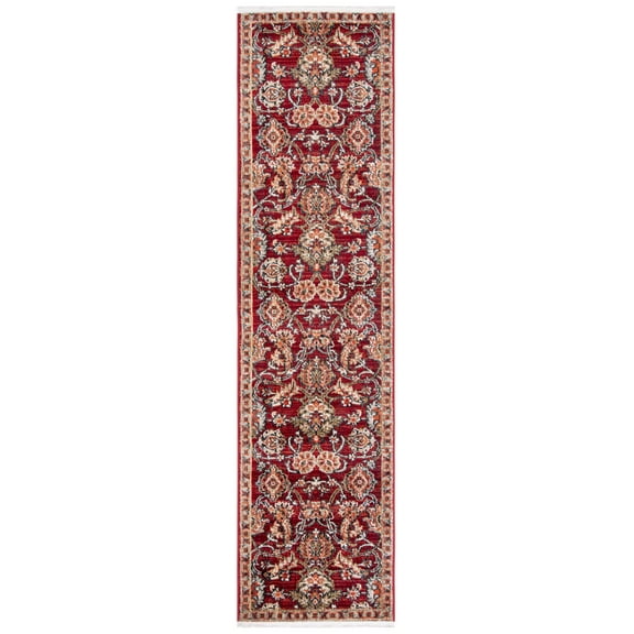 SAFAVIEH Herat Lynette Oriental Runner Rug, Rust/Ivory, 2' x 8'