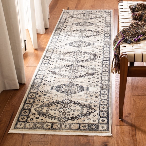 Safavieh Herat Maralyn Oriental Runner Rug, Ivory/Gray, 2' x 8'
