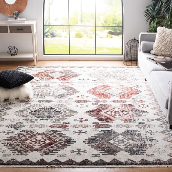 Safavieh Herat Syeda Oriental Area Rug, Cream/Gray, 8' x 10'