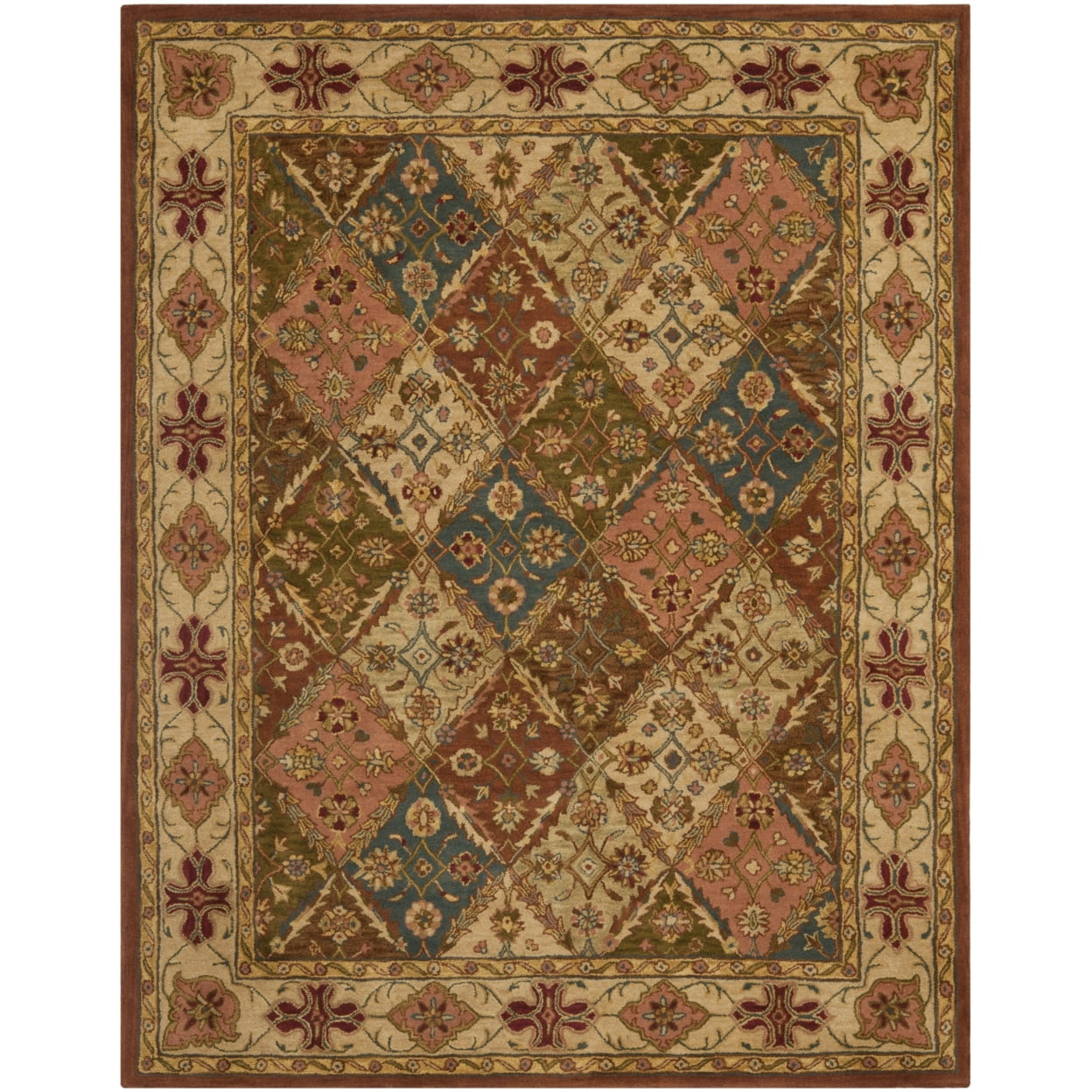 Beige Hand-Tufted Wool Rectangular Area Rug, 11' x 17'
