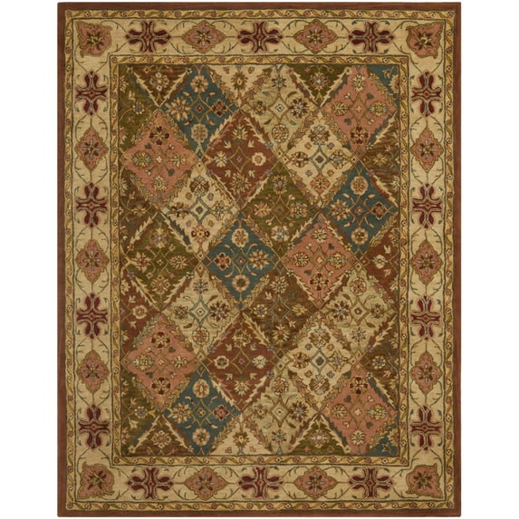 SAFAVIEH Heritage Abbey Traditional Wool Area Rug, Beige, 11' x 17'