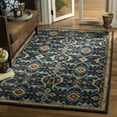 thumbnail image 1 of SAFAVIEH Heritage Alphonse Floral Wool Area Rug, Navy/Multi, 6' x 6' Square, 1 of 7