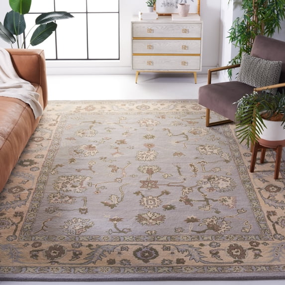 Safavieh Heritage Angelle Oriental Wool Area Rug, Beige/Gray, 8' x 10'