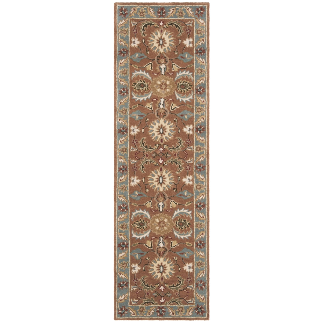 Elysian Bliss Hand-Tufted Wool Round Area Rug in Blue