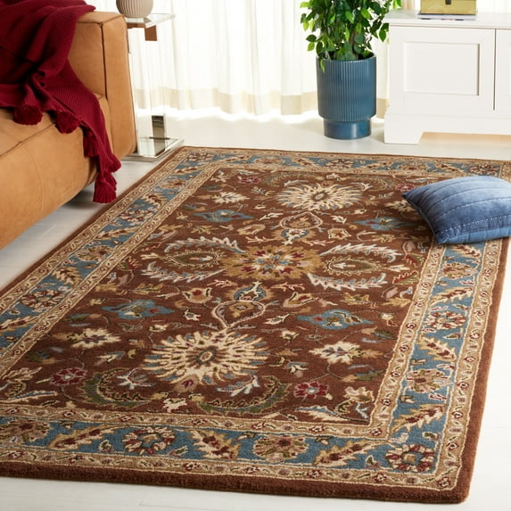 Safavieh Heritage Anglia Oriental Wool Area Rug, Brown/Blue, 9' x 12'
