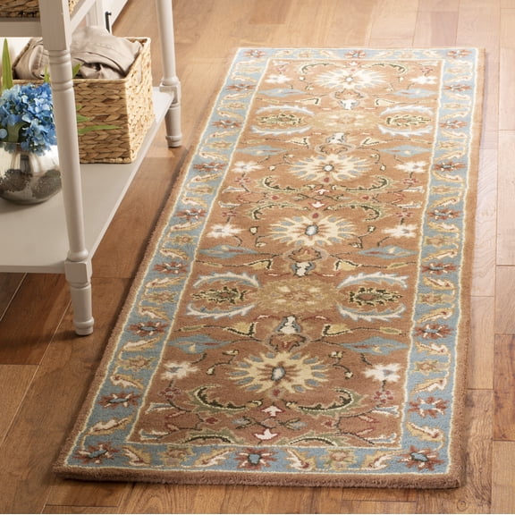 Safavieh Heritage Anglia Oriental Wool Runner Rug, Brown/Blue, 2'3" x 8'