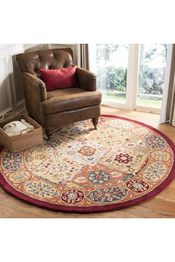 Heritage Anita Oriental Wool Area Rug, Multi, 6' x 6' Round