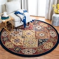 thumbnail image 1 of Safavieh Heritage Anita Oriental Wool Area Rug, Multi/Red, 7'6" x 9'6" Oval, 1 of 8