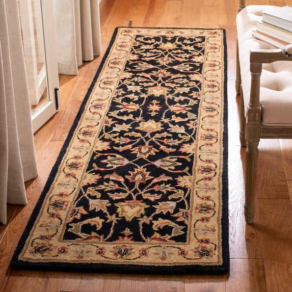 Safavieh Heritage Augustine Oriental Wool Runner Rug, Black/Beige, 2'3" x 22'