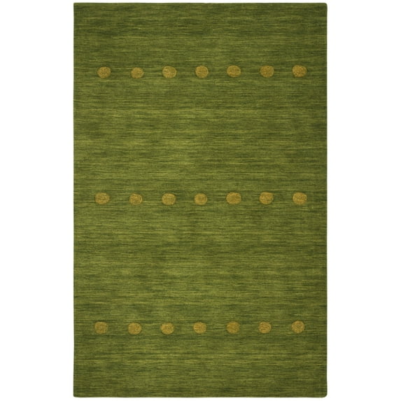 SAFAVIEH Heritage Bernard Traditional Wool Area Rug, Light Green/Beige, 4' x 6'