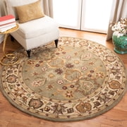 Safavieh Heritage Bernard Oriental Wool Area Rug, Light Green/Beige, 7'6" x 9'6" Oval