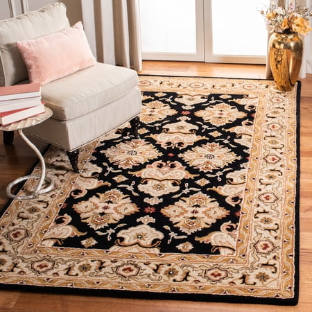 Safavieh Heritage Braganza Oriental Wool Area Rug, Black/Ivory, 2' x 3'