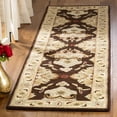 thumbnail image 1 of Safavieh Heritage Braganza Oriental Wool Runner Rug, Espresso/Ivory, 2'3" x 14', 1 of 10
