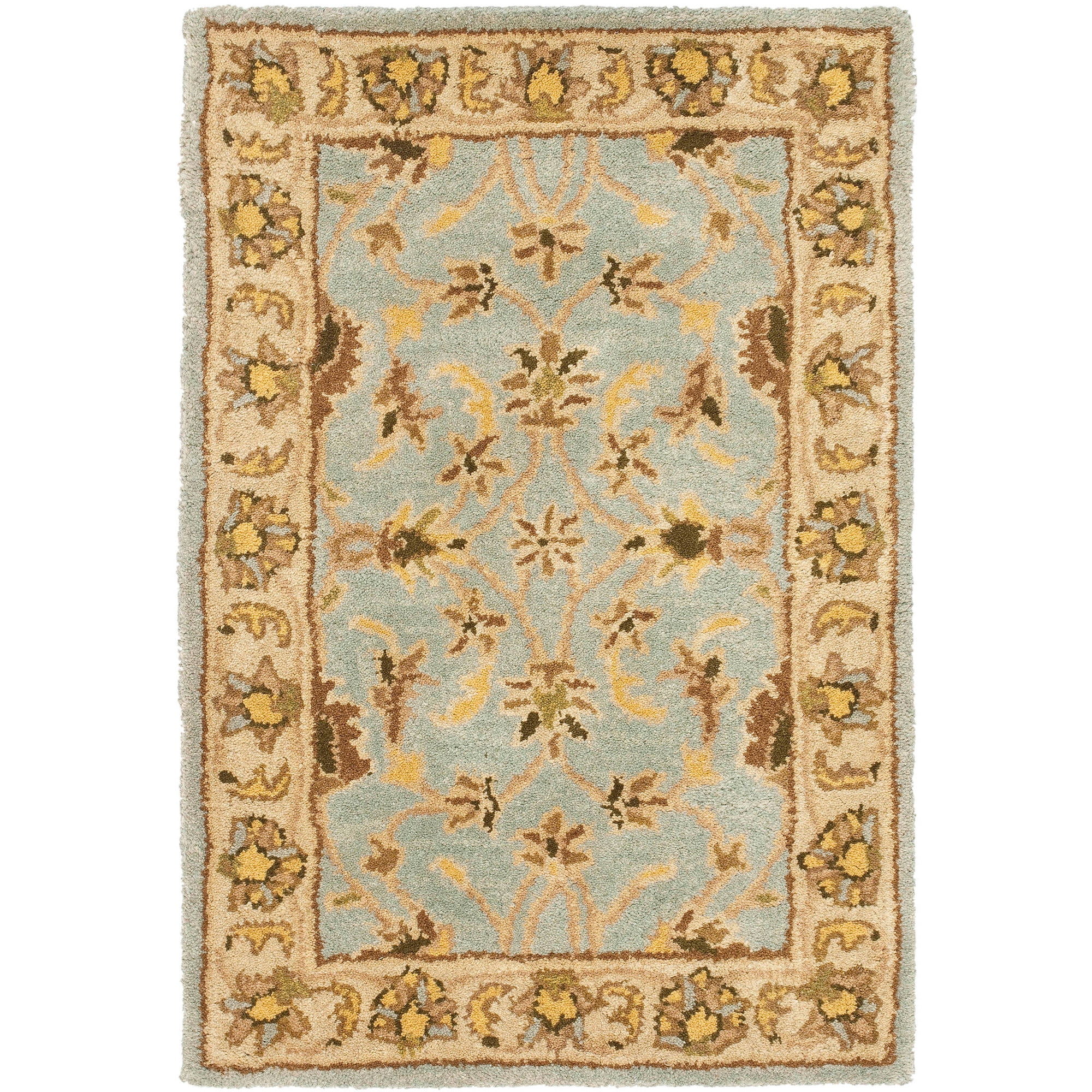 Elegant Heritage Light Blue Hand-Tufted Wool Accent Rug - 2' x 3'