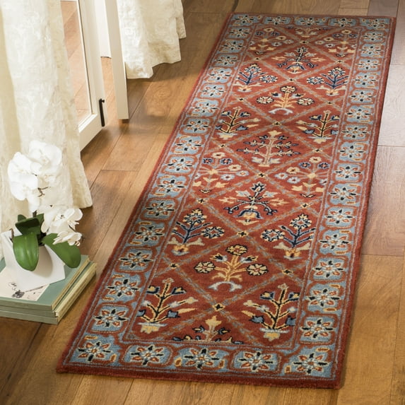 Safavieh Heritage Carmella Floral Wool Runner Rug, Red/Blue, 2'3" x 8'