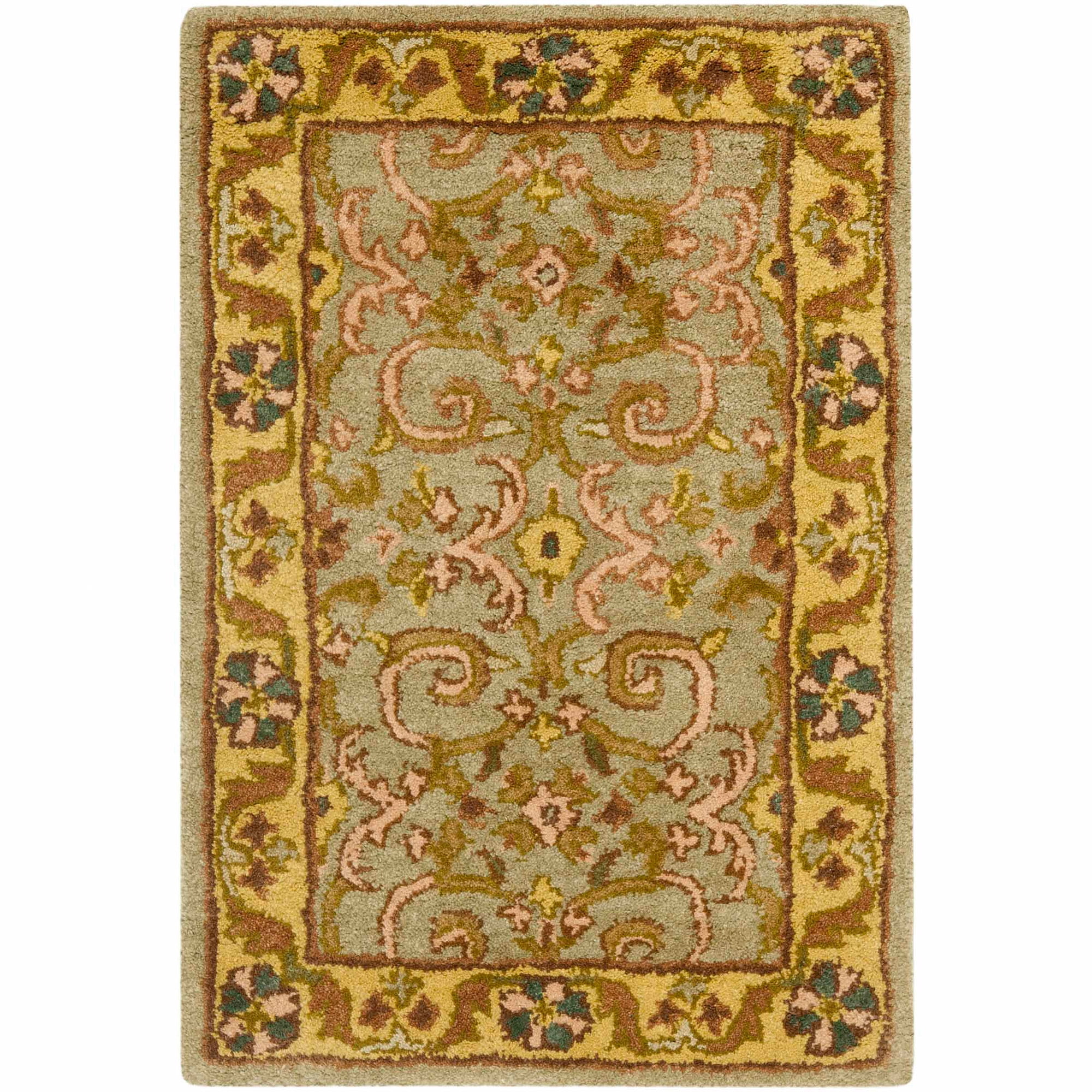 SAFAVIEH Heritage Carrick Oriental Area Rug, Grey/Gold, 2' x 3'