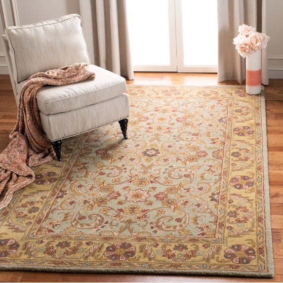 Safavieh Heritage Carrick Oriental Area Rug, Gray/Gold, 6' x 6' Square