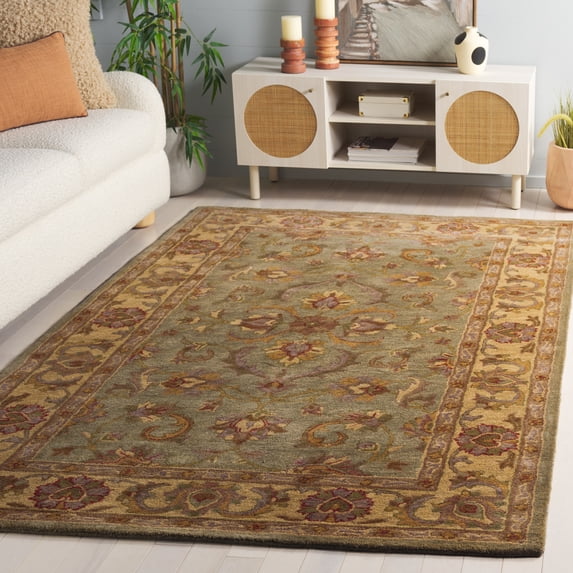 Safavieh Heritage Cheshunt Oriental Wool Area Rug, Green/Gold, 3' x 5'