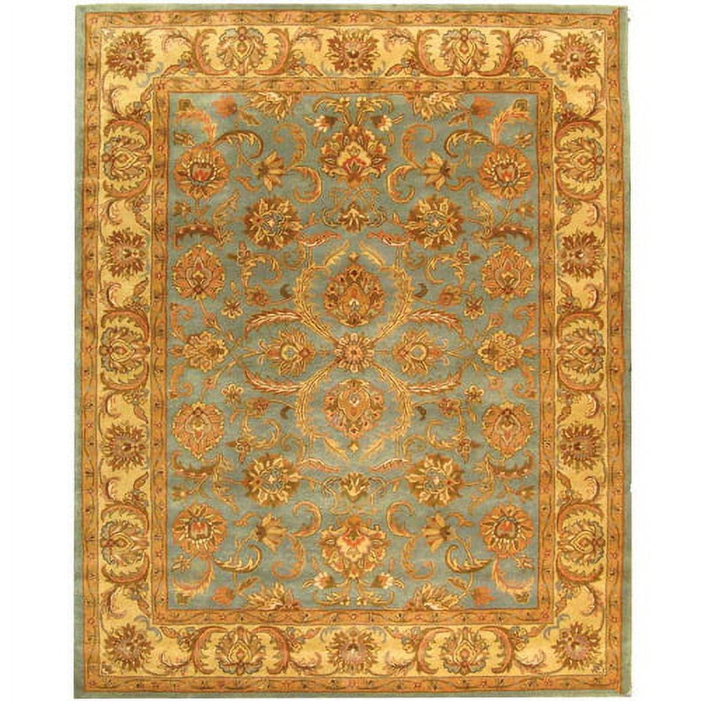 Heritage Blue and Beige Hand-Tufted Wool Area Rug, 12' x 15'