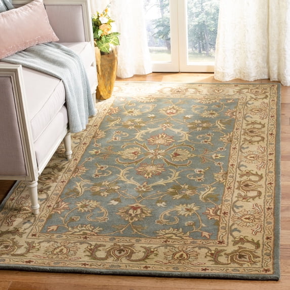 Safavieh Heritage Cheshunt Oriental Wool Area Rug, Blue/Beige, 4' x 6'
