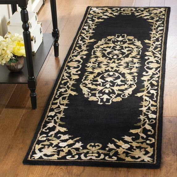 Safavieh Heritage Cleves Oriental Wool Runner Rug, Black, 2'3" x 14'