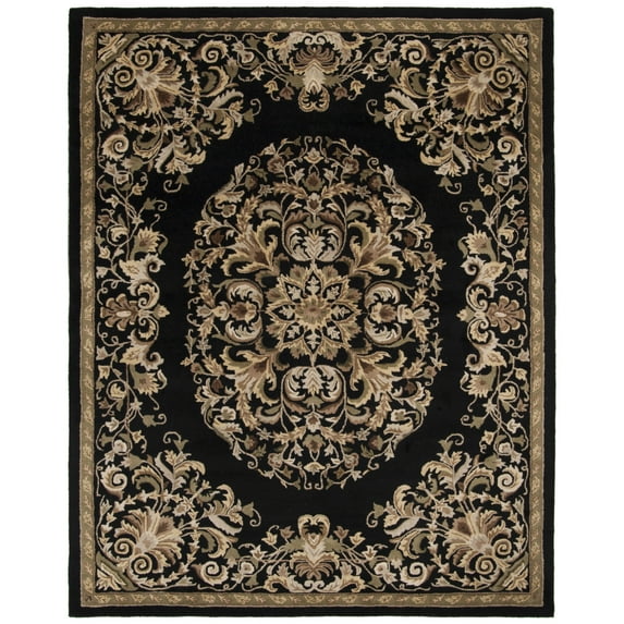 SAFAVIEH Heritage Collection HG640B Handmade Black Rug