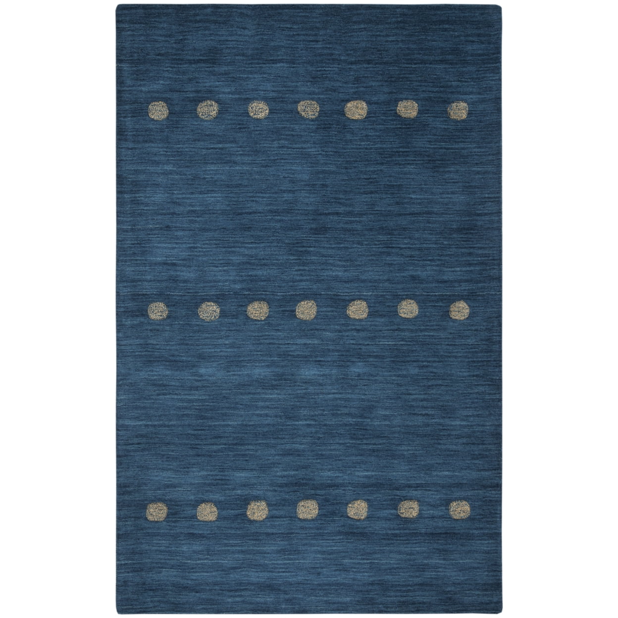 Elegant Heritage Hand-Tufted Wool Area Rug, Blue/Beige, 4' x 6'