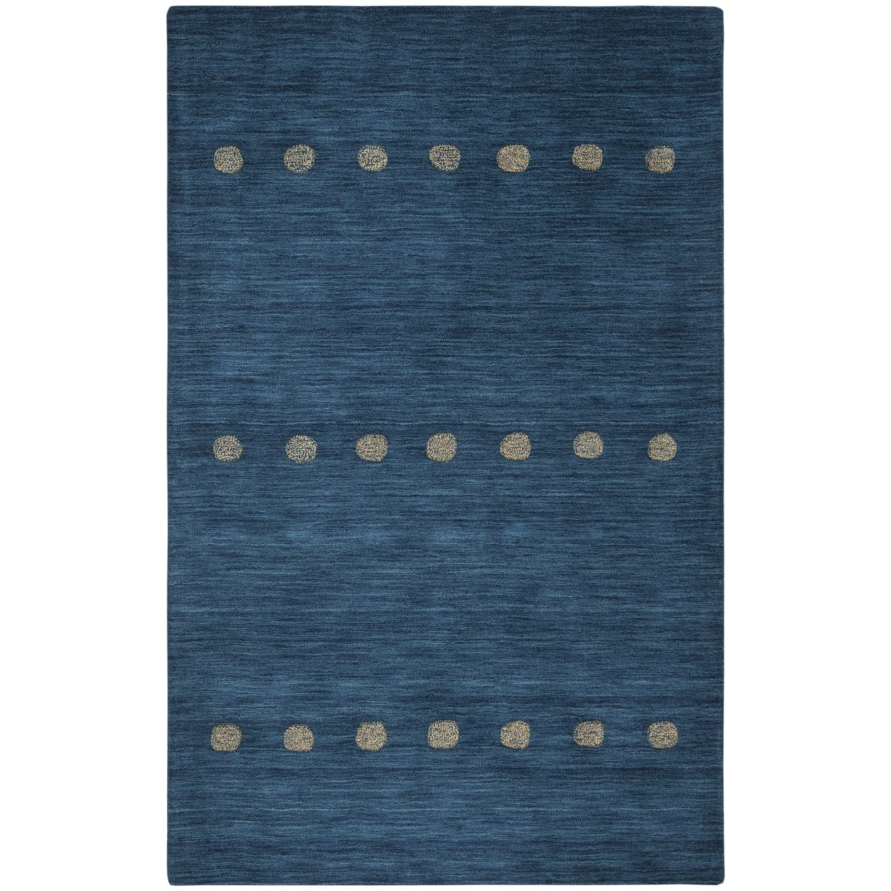 Luscious Decor Hand-Tufted Wool Area Rug in Blue/Beige