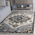 thumbnail image 1 of Safavieh Heritage Darin Medallion Area Rug, Ivory/Gray, 4' x 6', 1 of 11