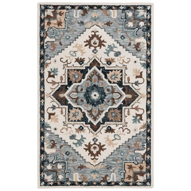 SAFAVIEH Heritage Darin Medallion Area Rug, Ivory/Gray, 8' x 10'