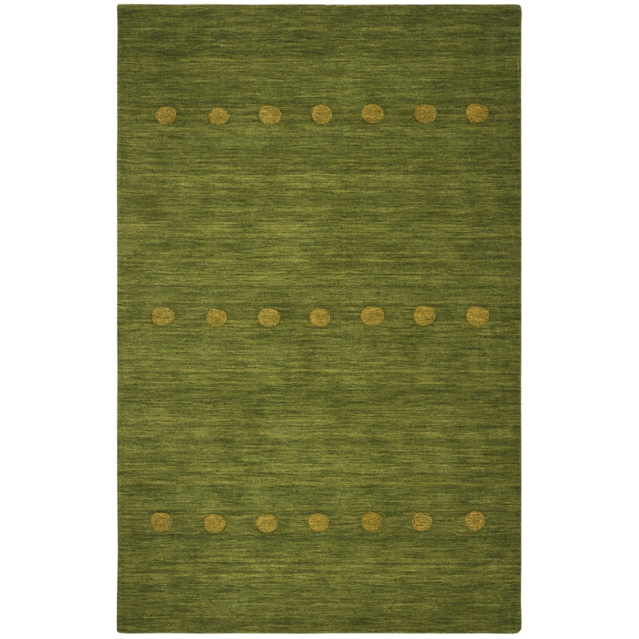 Handmade Heritage Blue Wool Oval Area Rug, 4'6" x 6'6"