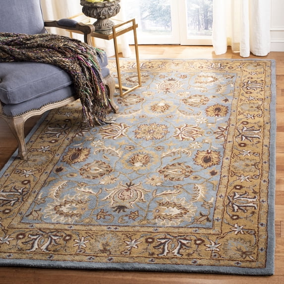 Safavieh Heritage Dexter Oriental Wool Area Rug, Blue/Gold, 9' x 12'