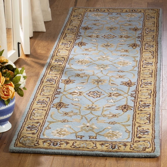 Safavieh Heritage Dexter Oriental Wool Runner Rug, Blue/Gold, 2'3" x 18'
